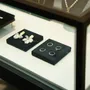 Jewelry - Black Vegan Suede, Wood and Brass Jewelry Display Set - WHISPERING WOODS