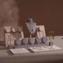 Jewelry - Blush Pink and Lavender Vegan Suede Jewelry Display Set - WHISPERING WOODS