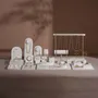 Jewelry - Cream White Layered Counter Jewelry Display Set - WHISPERING WOODS
