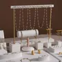 Jewelry - Cream White Layered Counter Jewelry Display Set - WHISPERING WOODS