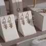 Jewelry - Cream White Layered Counter Jewelry Display Set - WHISPERING WOODS