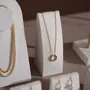 Jewelry - Cream White Layered Counter Jewelry Display Set - WHISPERING WOODS