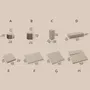 Jewelry - Gypsum Block Jewelry Display Set - WHISPERING WOODS