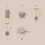 Jewelry - Gypsum Block Jewelry Display Set - WHISPERING WOODS