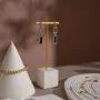 Jewelry - White Vegan Suede Jewelry Display Set with Dishes and Trays - WHISPERING WOODS
