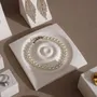 Jewelry - White Vegan Suede Jewelry Display Set with Dishes and Trays - WHISPERING WOODS