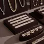 Jewelry - Ensemble Jewelry Display Set in Dark Mocha Vegan Suede - WHISPERING WOODS