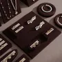 Jewelry - Ensemble Jewelry Display Set in Dark Mocha Vegan Suede - WHISPERING WOODS
