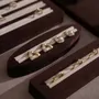 Jewelry - Ensemble Jewelry Display Set in Dark Mocha Vegan Suede - WHISPERING WOODS