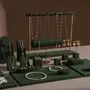 Jewelry - Forest Green Vegan Suede Jewelry Display Set - WHISPERING WOODS