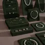 Jewelry - Forest Green Vegan Suede Jewelry Display Set - WHISPERING WOODS