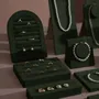 Jewelry - Forest Green Vegan Suede Jewelry Display Set - WHISPERING WOODS