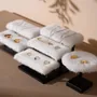 Jewelry - White Faux Fur Jewelry Display Stand Set - WHISPERING WOODS