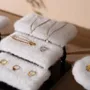 Jewelry - White Faux Fur Jewelry Display Stand Set - WHISPERING WOODS