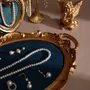 Jewelry - Gold Resin Jewelry Display Set with Green Velvet - WHISPERING WOODS