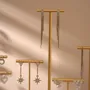 Jewelry - Gold-Tone Earring Stands with Shaped Gypsum Bases - WHISPERING WOODS