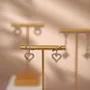 Jewelry - Gold-Tone Earring Stands with Shaped Gypsum Bases - WHISPERING WOODS