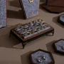 Jewelry - Gray Felt and Walnut Veneer Jewelry Display Set - WHISPERING WOODS