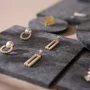 Jewelry - Dark Gray Felt Jewelry Display Set - WHISPERING WOODS