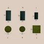 Jewelry - Two-Tone Green Felt Jewelry Display Set - WHISPERING WOODS