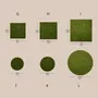 Jewelry - Green Felt Jewelry Display Set - WHISPERING WOODS