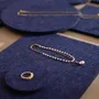 Jewelry - Midnight Blue Felt Jewelry Display Set - WHISPERING WOODS