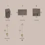 Jewelry - Natural Lava Stone and Brass Jewelry Display Set - WHISPERING WOODS