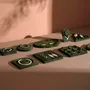 Jewelry - Forest Green Vegan Suede Jewelry Tray Set - WHISPERING WOODS