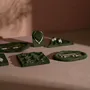 Jewelry - Forest Green Vegan Suede Jewelry Tray Set - WHISPERING WOODS