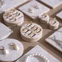 Jewelry - Off White Felt Jewelry Display Set - WHISPERING WOODS