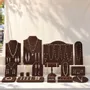 Jewelry - Pavilion Jewelry Display Set in Dark Mocha Vegan Suede - WHISPERING WOODS