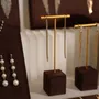 Jewelry - Pavilion Jewelry Display Set in Dark Mocha Vegan Suede - WHISPERING WOODS