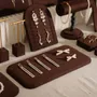 Jewelry - Pavilion Jewelry Display Set in Dark Mocha Vegan Suede - WHISPERING WOODS