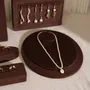 Jewelry - Pavilion Jewelry Display Set in Dark Mocha Vegan Suede - WHISPERING WOODS