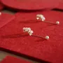 Jewelry - Red Felt Jewelry Display Platform Set - WHISPERING WOODS