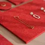 Jewelry - Red Felt Jewelry Display Platform Set - WHISPERING WOODS