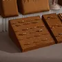 Jewelry - Terrace Sloped Jewelry Display Set in Caramel Vegan Suede - WHISPERING WOODS