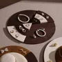 Jewelry - Tondo Round Jewelry Display Tray in Vegan Suede - WHISPERING WOODS