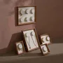 Jewelry - White Vegan Suede Bracelet Display Frame Set - WHISPERING WOODS