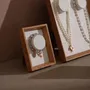 Jewelry - White Vegan Suede Bracelet Display Frame Set - WHISPERING WOODS