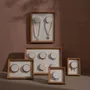 Jewelry - White Vegan Suede Bracelet Display Frame Set - WHISPERING WOODS