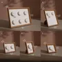 Jewelry - White Vegan Suede Bracelet Display Frame Set - WHISPERING WOODS