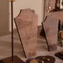 Jewelry - Large Walnut Veneer Jewelry Display Set with Stands and Trays - WHISPERING WOODS
