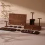 Jewelry - Walnut Veneer Jewelry Display Set with T-Bars - WHISPERING WOODS