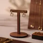 Jewelry - Walnut Veneer Jewelry Display Set with T-Bars - WHISPERING WOODS