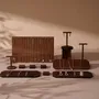 Jewelry - Walnut Veneer Jewelry Display Set with T-Bars - WHISPERING WOODS