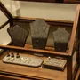 Jewelry - Walnut Veneer and Grey Felt Jewelry Display Set - WHISPERING WOODS