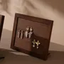 Jewelry - Walnut Veneer and Brass Jewelry Display Set - WHISPERING WOODS