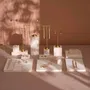 Jewelry - Yellow Travertine Jewelry Display Set with Brass T-Bar Stands - WHISPERING WOODS