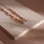 Jewelry - Yellow Travertine Jewelry Display Set with Brass T-Bar Stands - WHISPERING WOODS